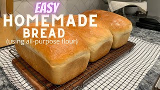 HOW TO MAKE BREAD  STEP BY STEP INSTRUCTIONS  USING ALLPURPOSE FLOUR [upl. by Rock]