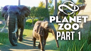 PLANET ZOO Gameplay Walkthrough Part 1  IM A ZOO KEEPER [upl. by Suhsoj]