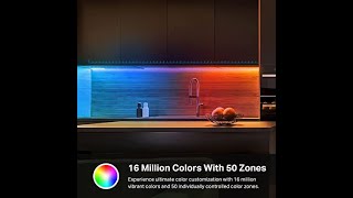 Kasa Smart LED Light Strip 50 Color Zones RGBIC 164ft WiFi LED Strip Works w Alexa [upl. by Auliffe67]