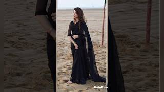 black color saree design✨ytshortsareefashion shafia444 [upl. by Alina]