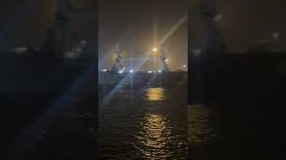 unberthing cargo ship 😀🥳shipping sailor short shortsyoutube trending whatsappstatus water [upl. by Lenehc]