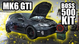 MK6 GTI with Boss 500 turbo kit hits the dyno [upl. by Aeel452]