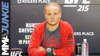 Valentina Shevchenko full postUFC 215 interview [upl. by Skricki]