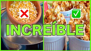 🍿ESPECTACULAR🍿 PALOMITAS de MAÍZ de CARAMELO🍬SIN MICROONDAS en OLLA en 5 MINUTOS😲 [upl. by Ellierim]