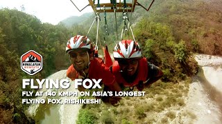 Flying Fox activity in Rishikesh  Fly 140 Kmph on Asia’s Longest Flying Fox Rishikesh Uttarakhand [upl. by Tiff]