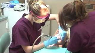 Learning to be a Dental Assistant at Chairside Dental Academy  First session Jan 2012 [upl. by Eneleuqcaj]