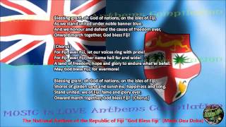 Fiji National Anthem “God Bless Fiji” with vocal and lyrics English [upl. by Ledah]