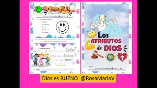 ATRIBUTO DIOS ES BUENO ✅clase biblica de los atributos de Dios para niños cristianos RosaMariaV 🦋 [upl. by Berardo32]