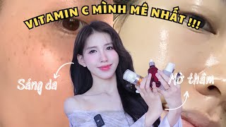 SERUM TRẮNG DA MỜ THÂM NÁM MÌNH MÊ NHẤT  Vitamin C arbutin niacinamide … [upl. by Chiou]