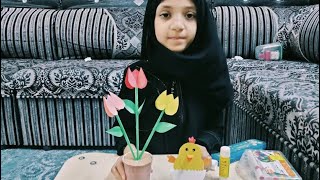 Paper make chicken  Paper Craft  Paper flower  Wafa Rahman Vlogs [upl. by Eduardo565]