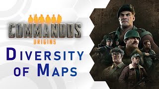 Commandos Origins  Diversity of Maps Trailer US [upl. by Walsh]