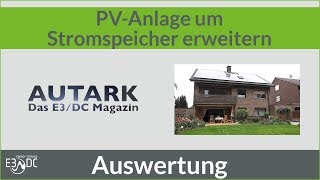 Bestehende PVAnlage um Stromspeicher erweitern 2  Die Auswertung [upl. by Anilad]