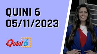 Quini 6 en vivo 05112023  Resultados del sorteo quini 6 del Domingo 5 de Noviembre del 2023 [upl. by Nareik71]