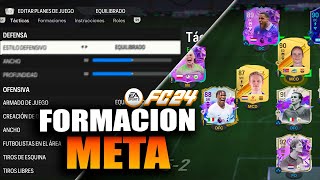 LA FORMACION Y TACTICAS MAS META EA FC 24  POST PARCHE [upl. by Brebner]