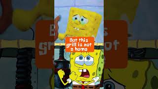 spongebob and mr krabs sing quotthis grill is not a homequot 🥺 as puppets shorts [upl. by Nira]