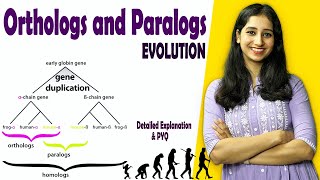 Orthologs and paralogs II Evolution I Detailed Explanation and CSIR NET PYQ [upl. by Leonore261]