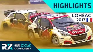 Rallycross Highlights 2017  World RX of Lohéac in France World Rallycross with Sébastien Loeb [upl. by Adnale171]