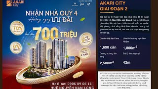 AKARI CITY GIAI ĐOẠN 2 THÁNG 092024  SẴN SÀNG BÀN GIAO [upl. by Qirat]