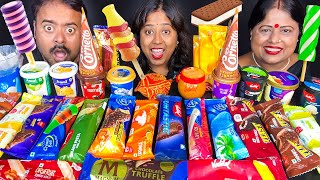 30 ICE CREAM Eating Challenge Amul Magnum Brownie Arun Cornetto Epic Bell Cream Vadilal [upl. by Carew]