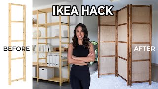 Ikea Hack Room Divider  DIY Ivar Shelving Hack [upl. by Alexina]