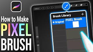 How to Make a Pixel Brush in Procreate  Tutorial For Beginners [upl. by Iclek]