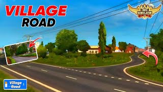 Map Mod Bussid 42  New Village Road Map Mod For Bus Simulator Indonesia  Bussid Map Mod  Bussid [upl. by Akinek]