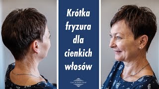 Krótka fryzura dla cienkich włosówShort haircuts for woman over 50 [upl. by Ijat]