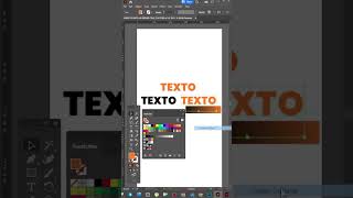 CÓMO HACER DEGRADADO EN TEXTO EN ILLUSTRATOR adobeillustrator tutoriales [upl. by Idram]