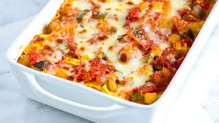 Easy Vegetable Lasagna Recipe  How to Make Fresh Vegetable Lasagna [upl. by Wahl]