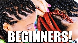 How To Cornrow Braid Hair FOR BEGINNERS Step By Step [upl. by Aehsila]