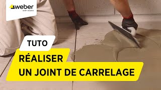 Comment réaliser un joint de carrelage  Weber [upl. by Koenraad]