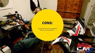 Vlog 12 Top 5 Reasons Why You Should Not Buy Chinese Motorcycles  Baodiao BD2505 [upl. by Suolkcin]