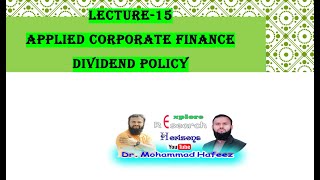 Dividend Policy  Theory of Irrelevance  Theory of Relevance  Types of Dividend Policies [upl. by Arotak]