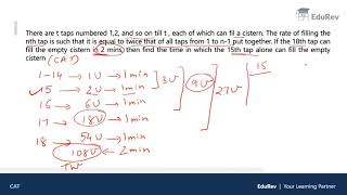 L8 Time amp Work CAT questions on Time amp Work  CAT Quant  CAT 2020  CAT Preparation [upl. by Skelly]