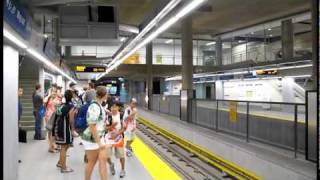 Canada Line Skytrain  Subtitle of Womans announcement [upl. by Nnyl]