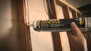 Hang Drywall with Adhesive [upl. by Akinaj]