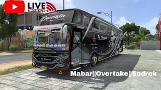 LIVE BUSSID 43 OVERTAKE  Bus Simulator Indonesia🇮🇩 [upl. by Sherwin]