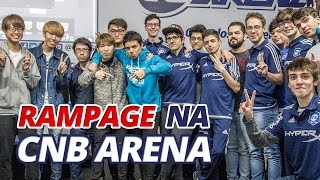 Campeã japonesa Rampage visita a CNB Arena  MSI 2017 [upl. by Adliw]