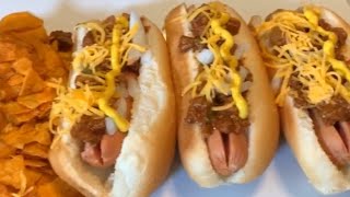 How to make Easy Homemade Chili dogs [upl. by Attennaej]