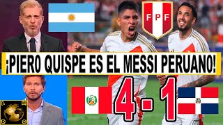 ¡NARRADORES ARGENTINOS IMPACTAD0S CON PIERO QUISPE Y LA GOLEADA DE LA SELECCIÓN PERUANA [upl. by January449]