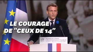 Pour lentrée de Maurice Genevoix au Panthéon Macron rend hommage au “courage français” [upl. by Uriisa252]