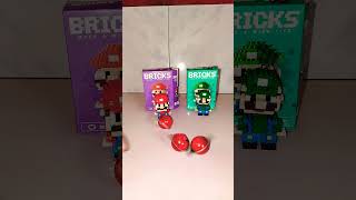 Luigi and Mario Likes to eat Strawberry Gummies🌈🌈funnyshorts bricks supermario luigi [upl. by Meaghan]