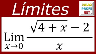 LÍMITES ALGEBRAICOS  Ejercicio 12 [upl. by Maclaine]