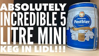 Lidl Perlenbacher Festbier 5 Litre Mini Keg Review  Fantastic Mini Keg In Lidl [upl. by Hebrew]