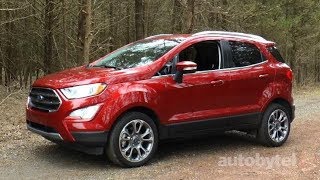 2018 Ford EcoSport Titanium 1Liter EcoBoost Test Drive Video Review [upl. by Haseena]