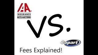 IAAI VS Copart FEES Explained [upl. by Avehstab894]