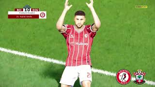 Bristol City vs Southampton  EFL Championship 202324  Highlights PES 21 [upl. by Sucramad211]