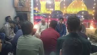 Ustad sibt e jafar zaidi ke Ghar ki mehfil  fikro fan sirf Ali hein  Hasan Ali [upl. by Ttennaej]