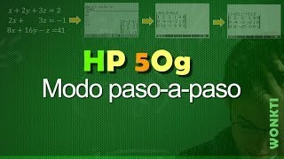 HP 50G Modo Paso a Paso del CAS [upl. by Notsnorb733]