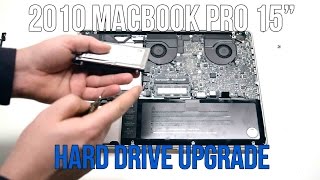 2010 Macbook Pro 15quot A1286 Hard Drive Upgrade [upl. by Nivled]